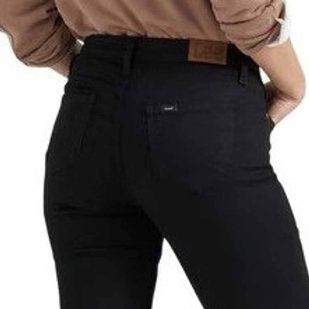 LEE Friction Resistant Boot Cut Jeans Sz 22 Dark Black Stretch Denim Midrise NWT